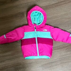 The North Face Pink and Aqua Kids' Jacket